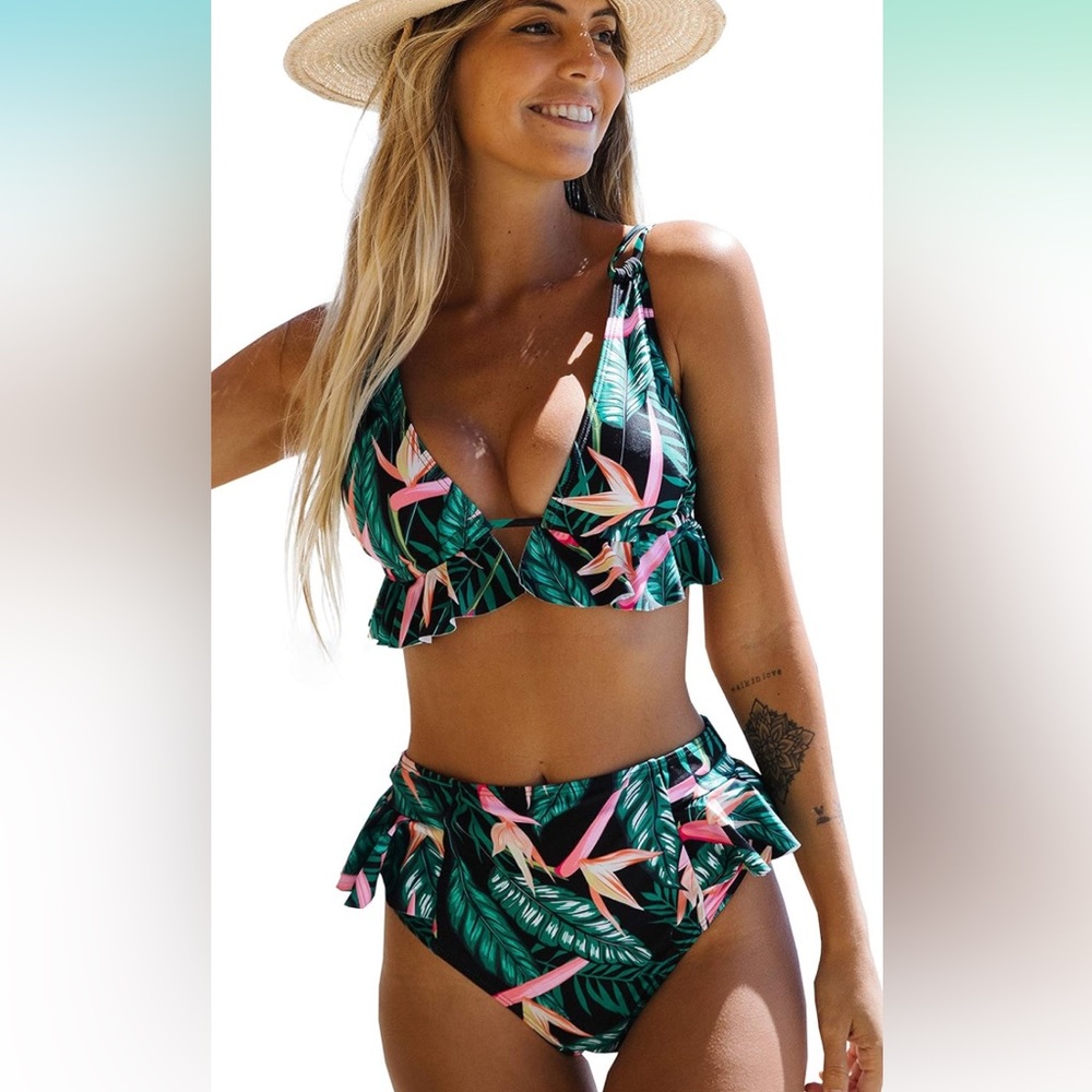 NEW High Waisted Tropical Bikini